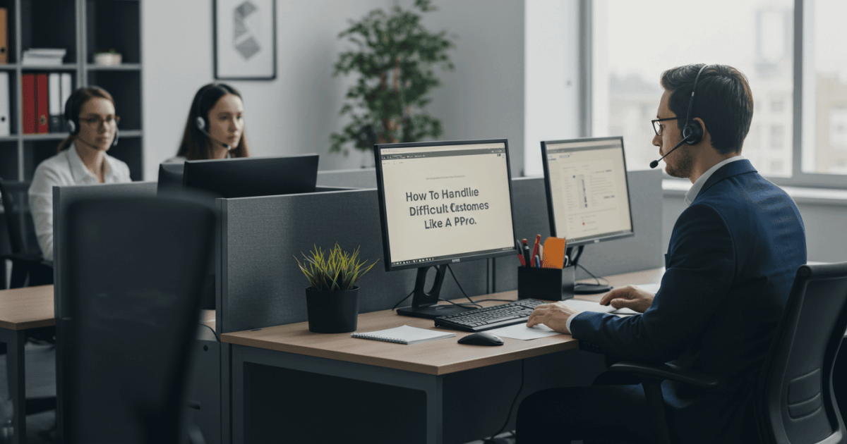 Handle Difficult Customers Like a Pro